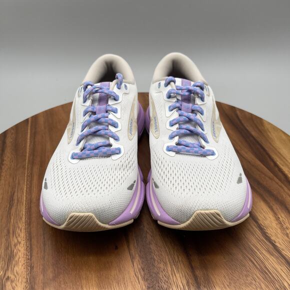 Brooks Ghost 15 Shoes Womens Size 9 B White Running Comfort Walking Sneakers - Picture 2 of 8